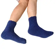 Мужская Толстая Теплая Флисовая тапочка кораллового цвета Нескользящие хлопковые носки для пола полотенце 17Nov3
