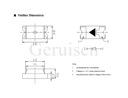 Маленькие белые шарики лампы 0603 SMD LED светоизлучающие диоды Бесплатная доставка 1