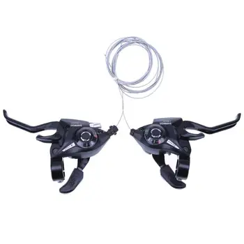 

21 Speed Bicycle Shifter Brake Conjoined DIP Derailleurs Bike Road Handle Crank Levers Left 3 Right 7 Brake Shifter Set 355g