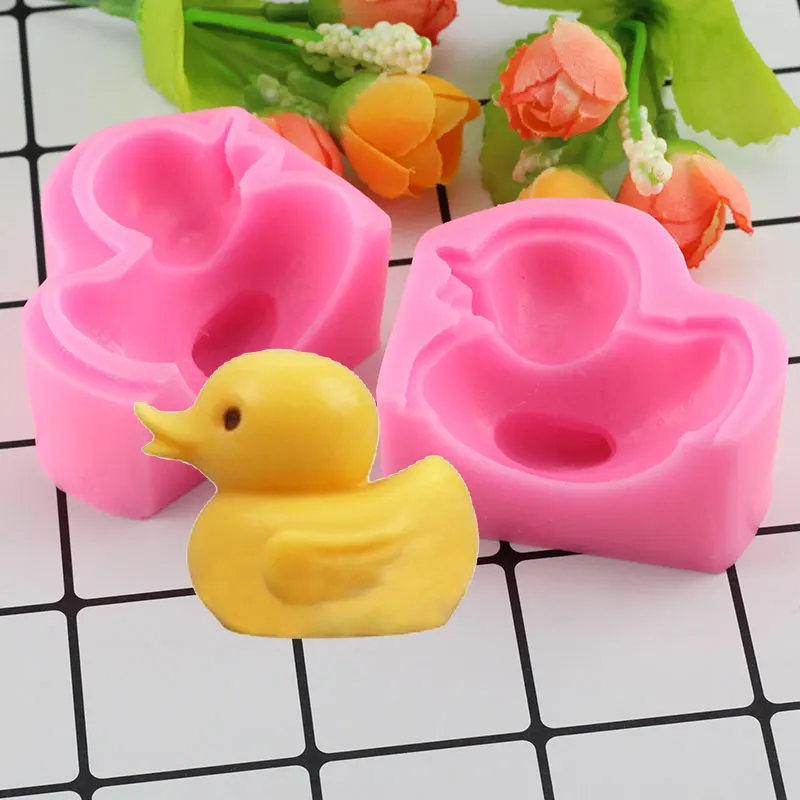 

Mujiang 3D Duck Silicone Mold Fimo Clay Candle Soap Molds Cake Decorating Fondant Tools Gumpaste Chocolate Moulds Kitchen Baking