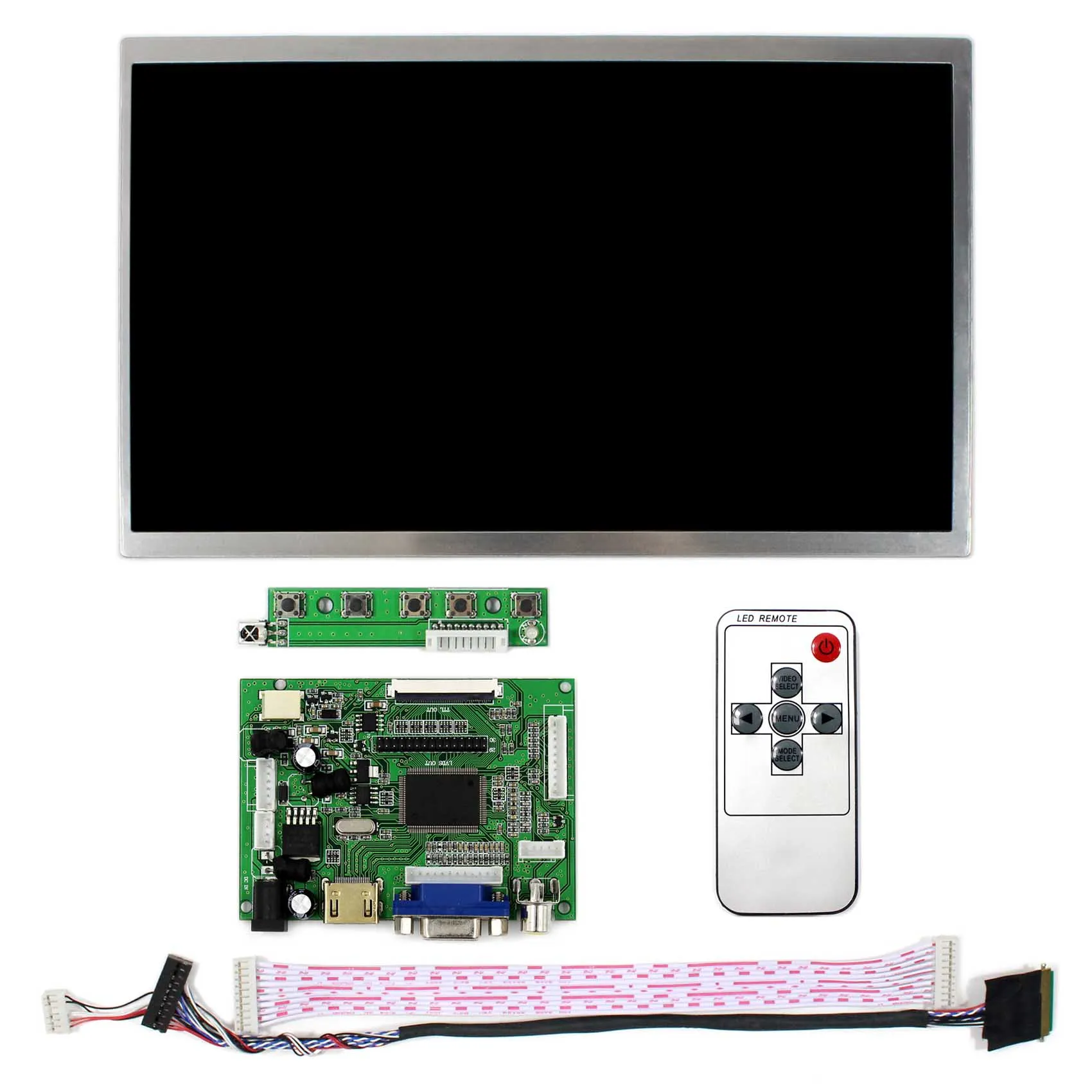 Плата драйвера ЖК дисплея HD MI VGA 2AV 10 1 дюйма 1024x600 B101AW03 LTN101NT02 LP101WSA LCD|lcd driver board|vga 2avlcd |