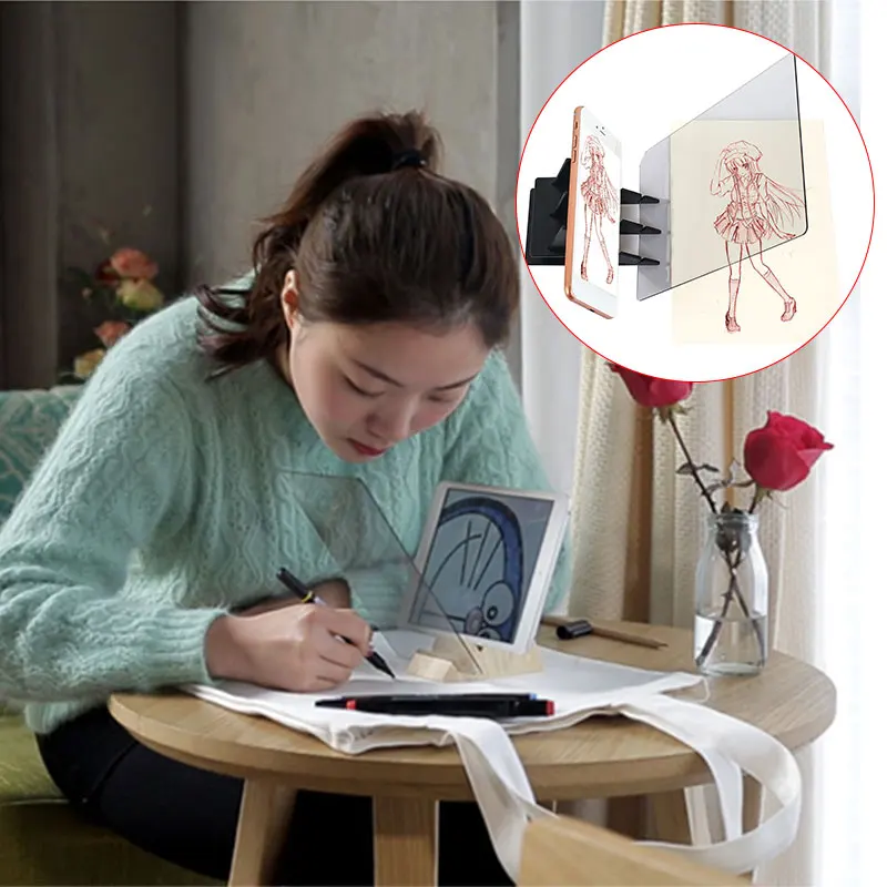 

Drawing Board Painting Board Creative with APP Artifact Tracing Light Pad Smartphone Painting Supplies Phone Stand