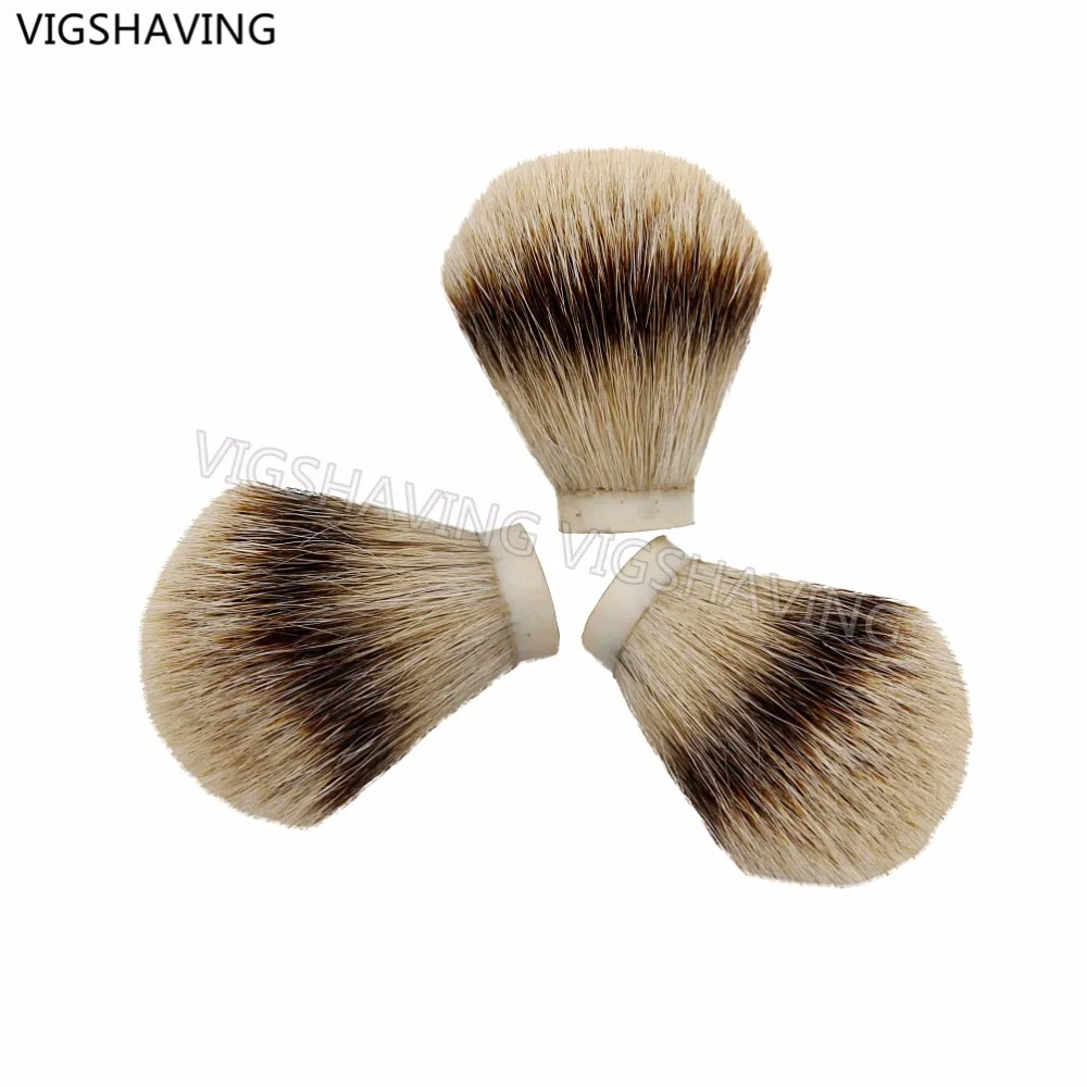 

VIGSHAVING 3pcs 20mm/22mm/23.5mm SilverTip Badger hair Shaving Brush Knots