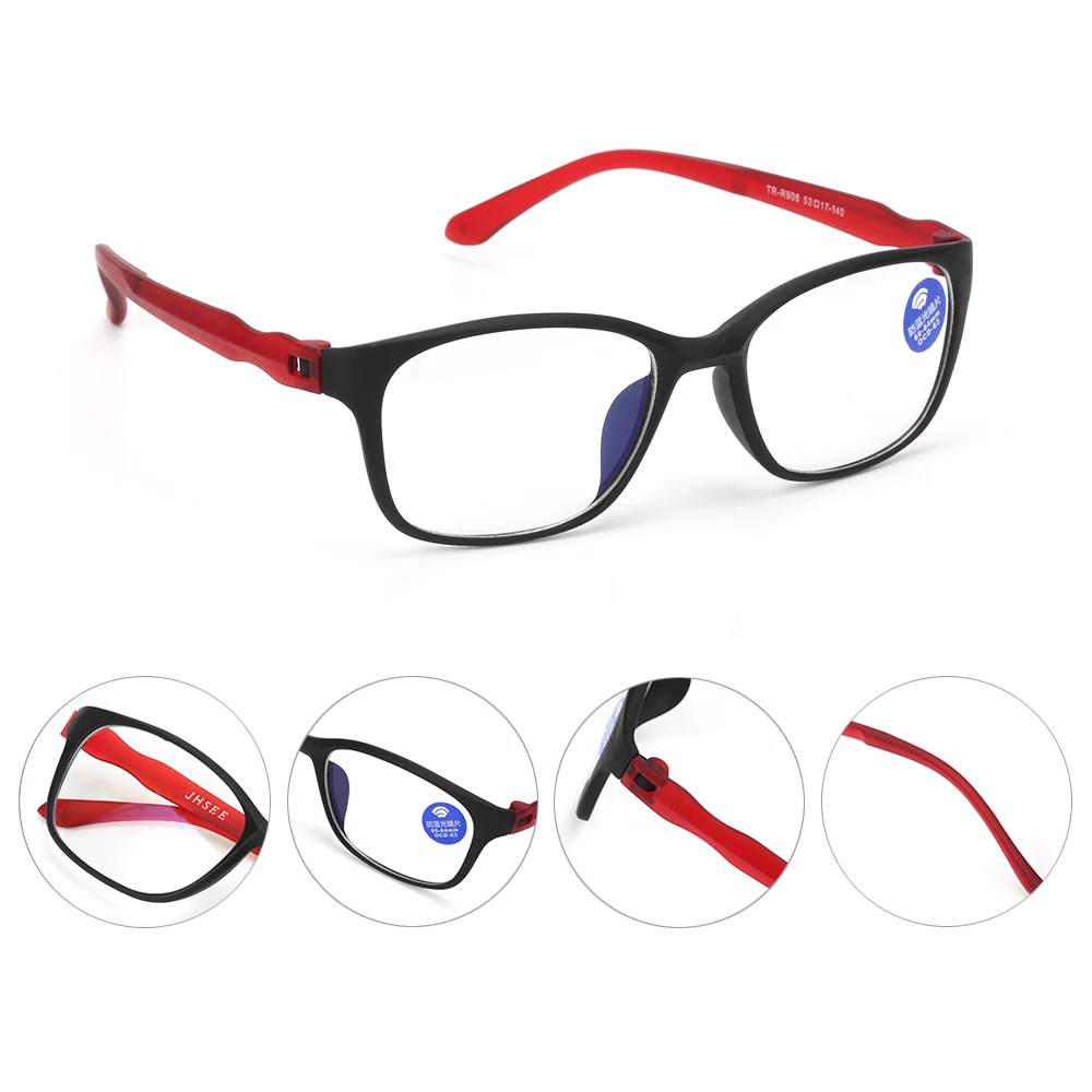 UV400 Reading Glasses Anti Blue-Ray Glasses Flexible Ultralight TR90 Computer Goggles Radiation Protection Anti-fatigue Eyewear