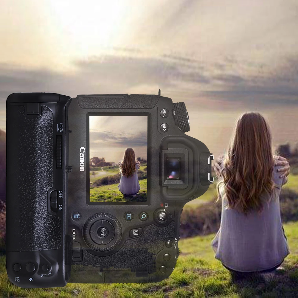 Powertrust BG-E13 Battery Grip for Canon EOS 6D DSLR Camera function as MK-6D use LP-E6 battery or 6X AA Batteries