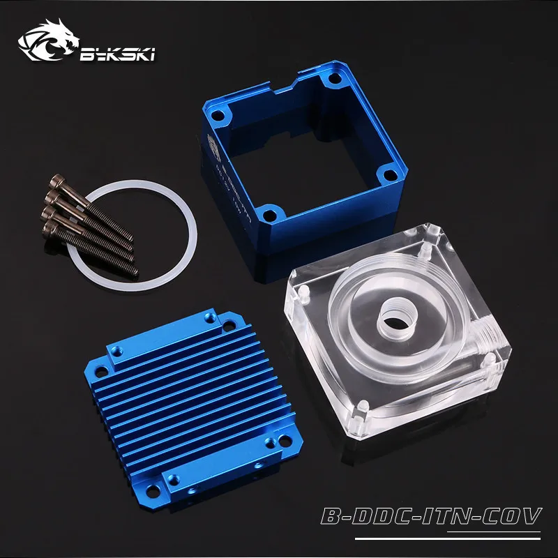 Bykski B-DDC-ITN-COV DDC Pump Armor Heatsink Armor TOP Acrylic Cover For 3.2 Pump High Performance Silent Armor Water Cooling