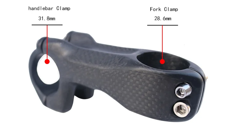 FCFB полностью карбоновый шток для горного велосипеда шоссейный велосипед диаметр