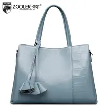 2016 New zooler women bag genuine leather designers brand fashion simple casual female bag women leather handbags shoulder bag