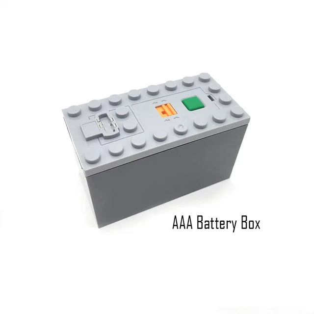 Блоки технические силовые функции поезд мотор переключатель полярности ИК скорость пульт дистанционного управления приемник батарея коробка лего technic Creator игрушки - Цвет: AAA Battery Box