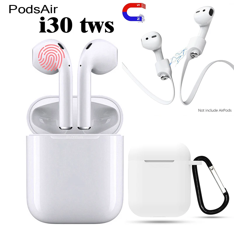 

PodsAir I30 tws wireless Bluetooth Bluetooth 5.0 touch headset mic pk i12tws mini pods wedding backdrop