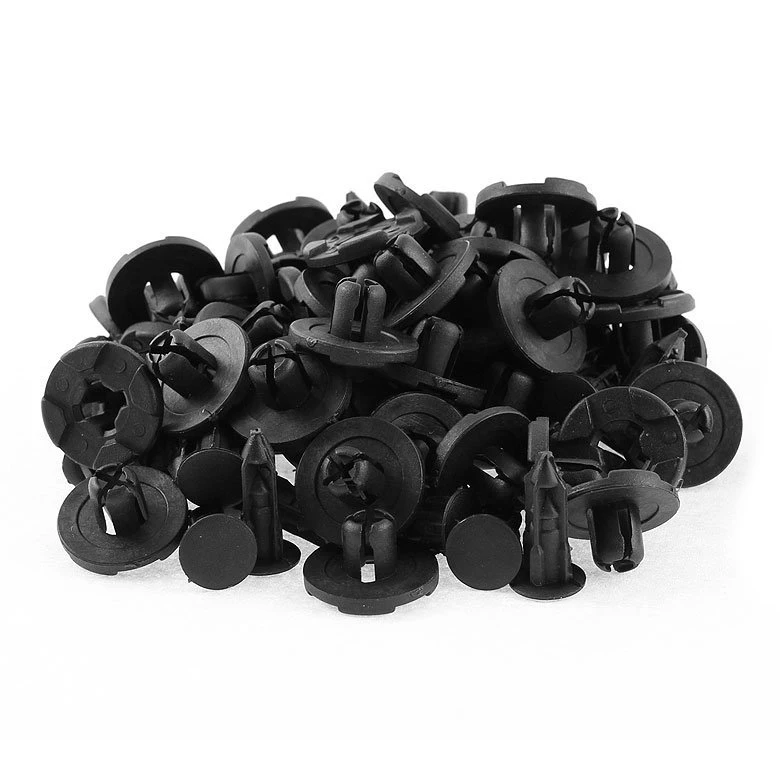 50 x Clip Plastic Black Fender Mudguard For Nissan Teana Tiida
