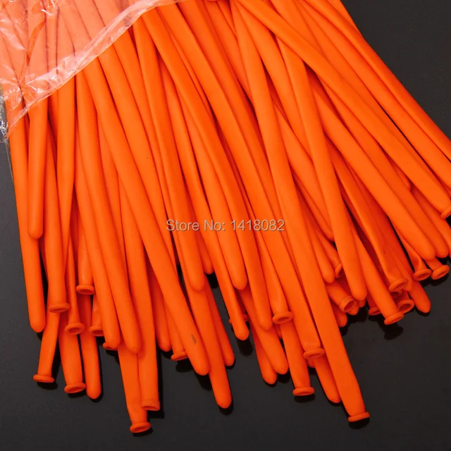100 Latex Balloons 100piece Lot Orange Color Birthday 100 Latex Balloons 100piece Lot Orange Color Birthday Party Decoration Magic Baloon Orted Long Balloon