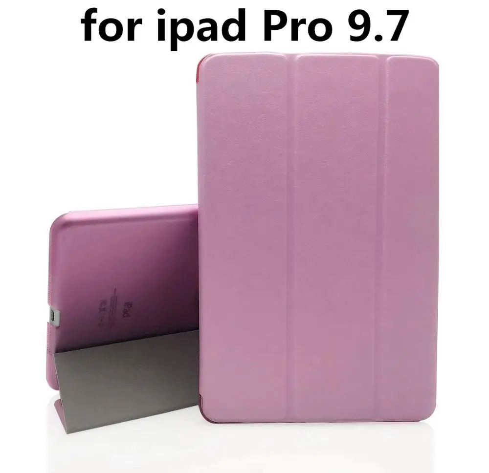 Чехол для Apple ipad Pro 9,7, YRSKV-silk из искусственной кожи, тонкий магнитный передний смарт-чехол для сна+ чехол для задней панели из поликарбоната - Цвет: pink Pro 9.7 L silk