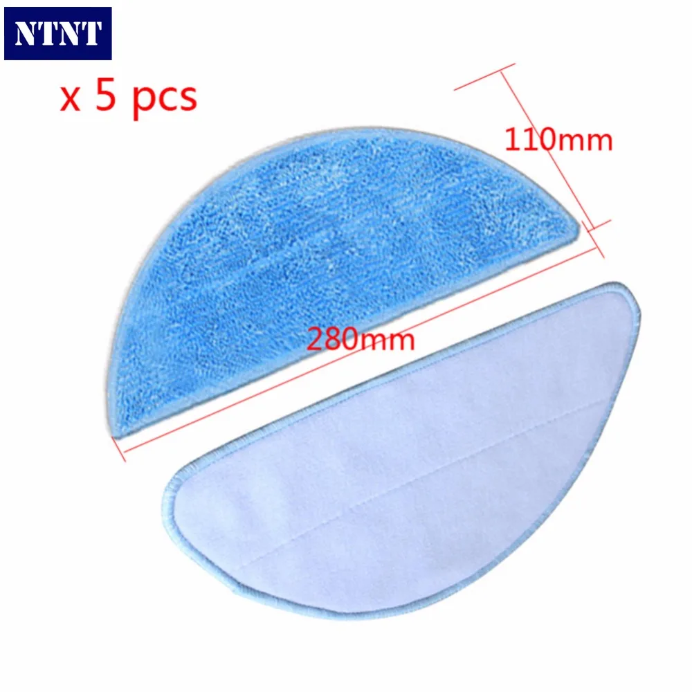 

NTNT 5 pcs Mop Cloth for CHUWI V3+ ilife v5 pro V5 CW310 for chuwi ilife v5 intelligent robotic vacuum cleaner