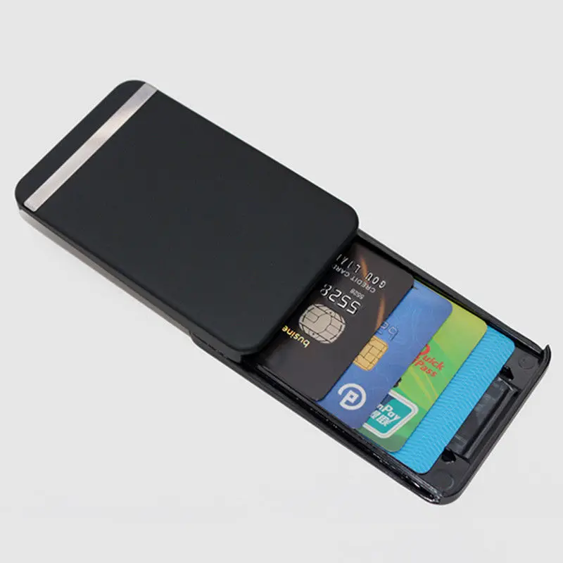 PC ID держатель для кредитных карт протектор RFID Анти-сторона кошелек чехол для карт женские кошельки Vogue Мужчины ID карта коробка