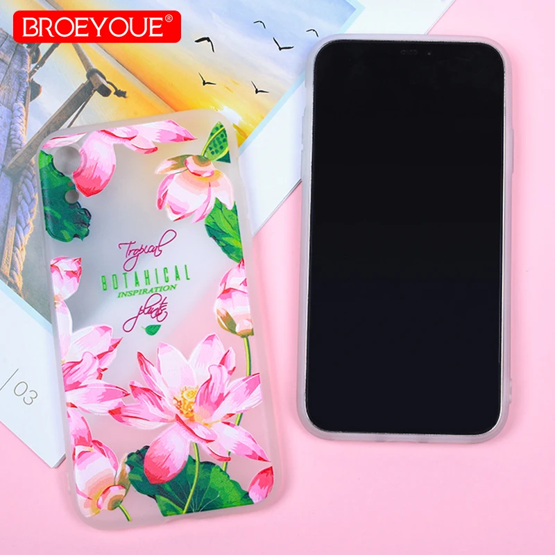 Красочные цветочные чехлы для iPhone X XS Max XR SE 5 5S Мягкий силиконовый чехол из ТПУ 6 S 7 8