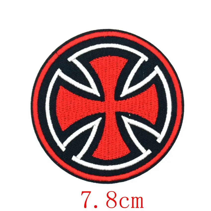 Rockabilly Red Embroidered Patch 