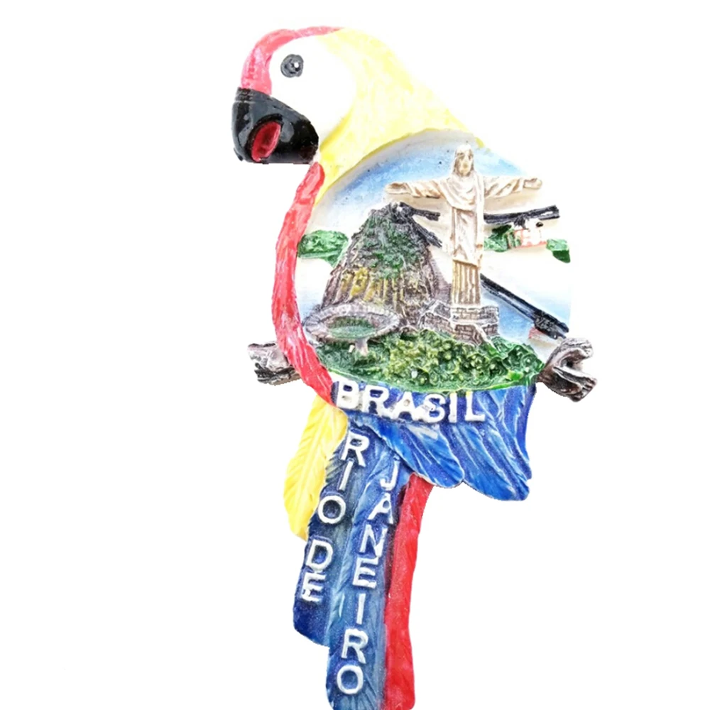 Австралийский анималистический сувенир стикеры на холодильник три животных бразильские аттракционы попугай гитара Toronto клен смола стикер