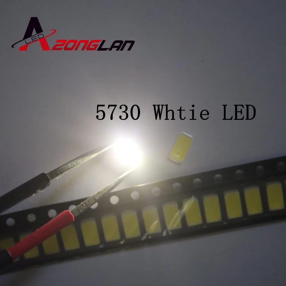 100 шт. 5730 SMD LED CW WW 5630 белый/теплый белый 5 7*3 0 мм 40 60lm 150ma диод Вт 2850 3250 K/6000 6500 K
