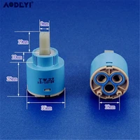 25 มม./35 มม./40 มม.ตลับเซรามิคก๊อกน้ําก๊อกน้ําแรงบิดต่ําอุปกรณ์เสริมแกนสูง Spool Valve หมุนฟรีฐานแบน 6