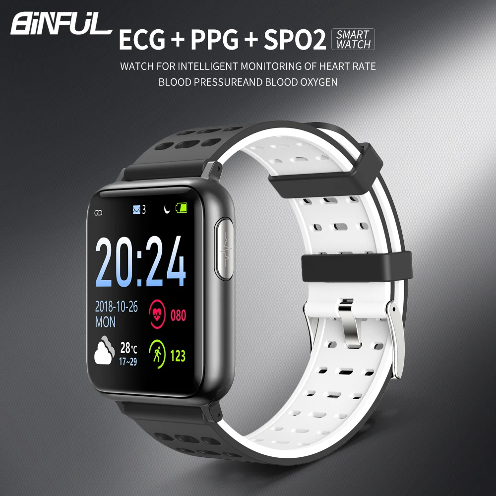 

V5 Smart Bracelet Band With Heart Rate Blood Pressure SPO2 Smart Wristband PPG ECG Waterproof Bluetooth Bracelet Smart Watch