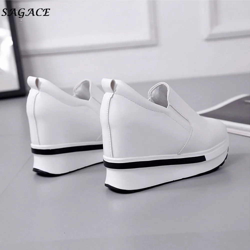 CAGACE shoes women Fashion Quality Women's Spring Flatform Shoes Solid Wild Round Toe Students Casual Shoes zapatos mujer