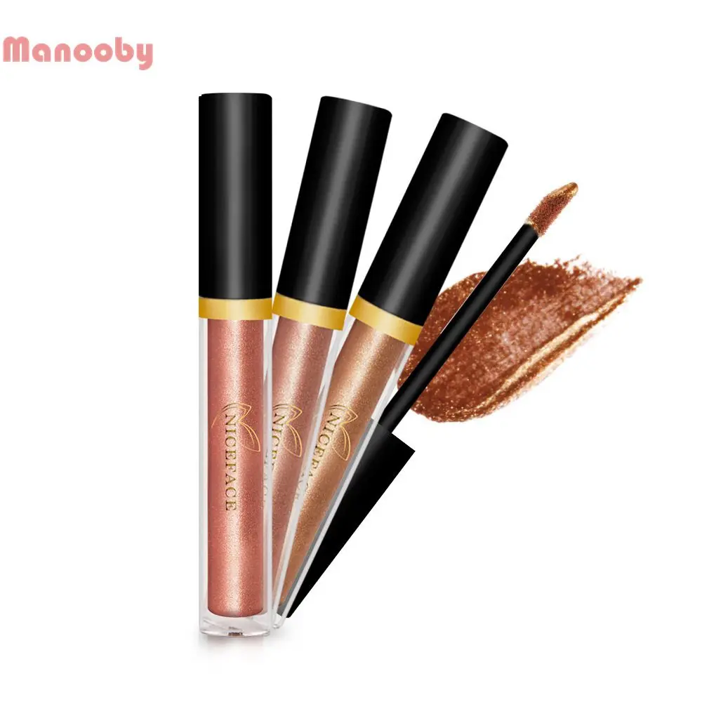 

Manooby 17 Colors Pearl Light Shiny Eye Shadow Liquid Silkworm Liquid Eyeshadow Makeup Shimmer Color Waterproof Eyes Cosmetic