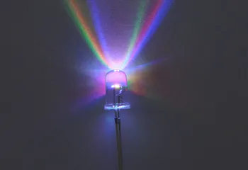 

1000 pcs 5mm Fast RGB Flash Red Green Blue Rainbow Multi Color light emitting diode Round LED free shipping