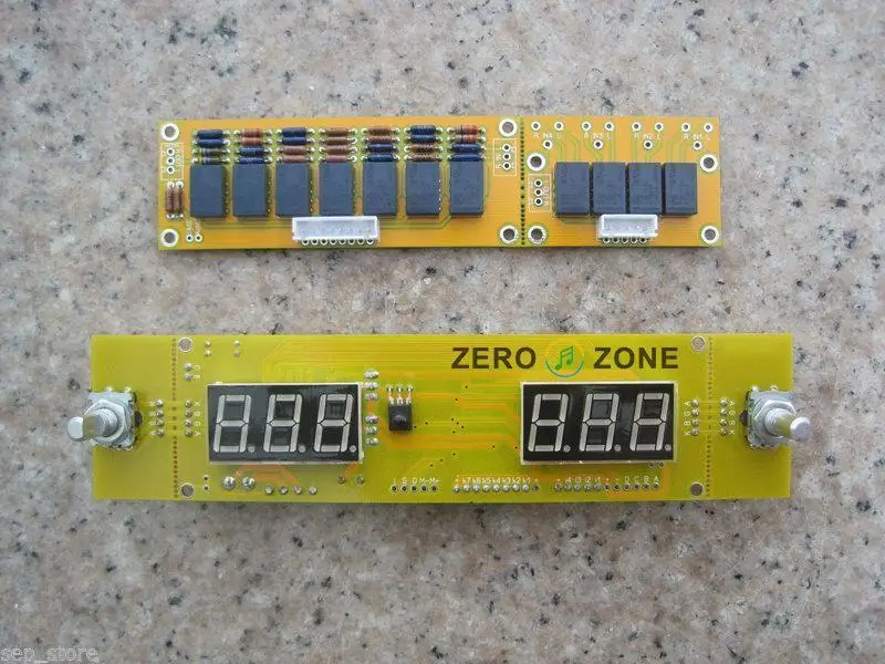 Assembled HIFI Remote preamplifier / volume control board /4 way input