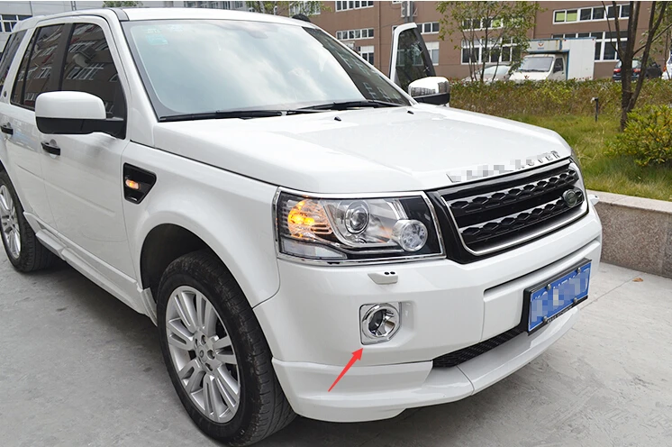 

Chrome Front Fog Light Lamp Cover Trim 2 Pcs / Set For Land Rover Freelander 2 2013 2014 2015