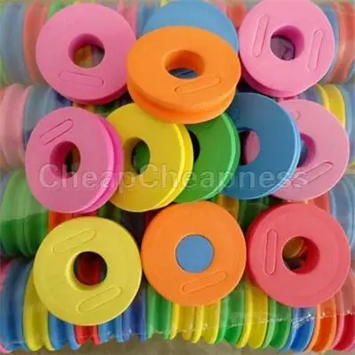

Newest 5 Pcs MultiColor Fishing String Bobbin Round Shaped Foam Hook Line Storage Spools Reel Tool Kits Colorful