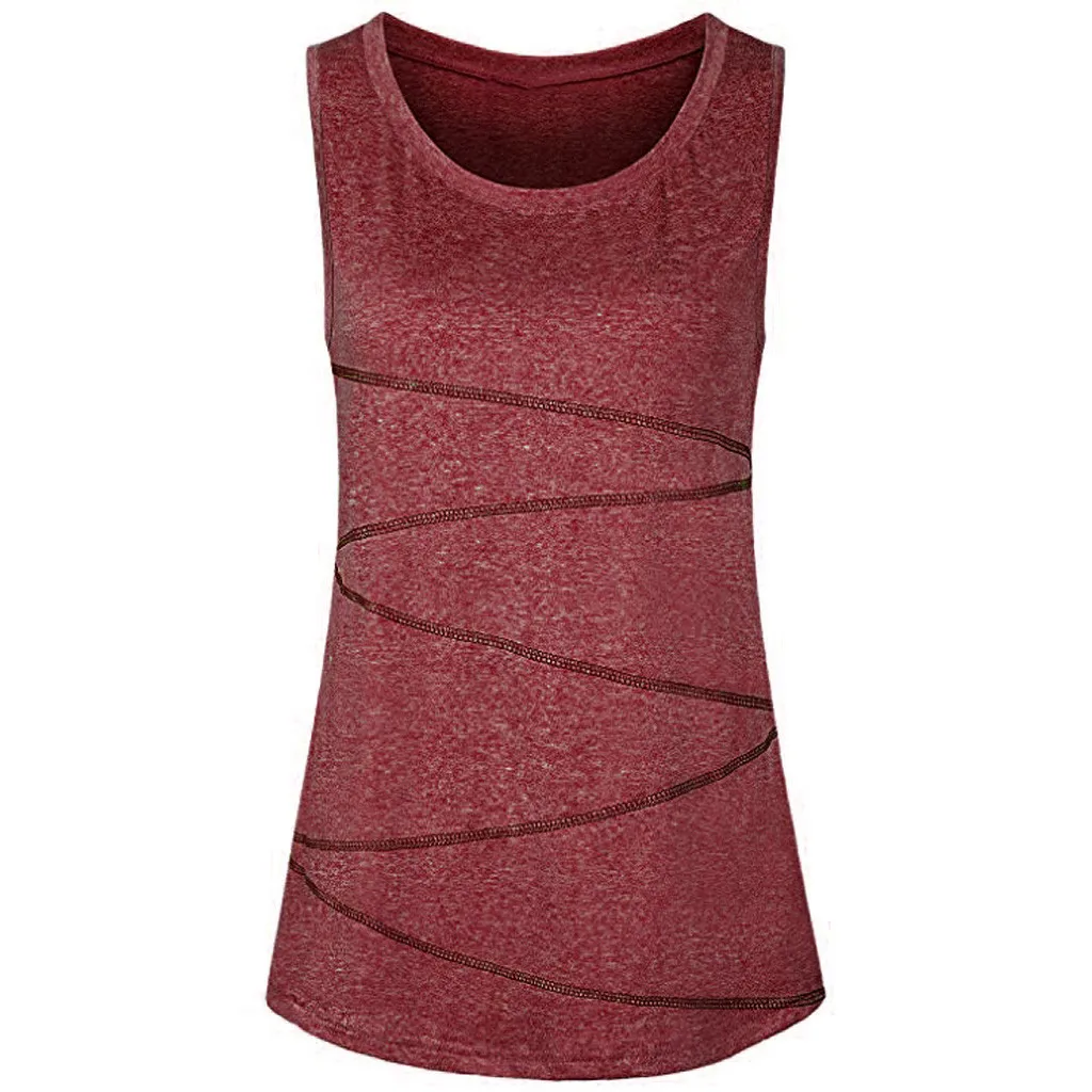 

Sleeper #501 2018 NEW FASHION Women Sleeveless Tops Activewear Running Workout Shirt Tunic Vest Tank solid color Free Shipping