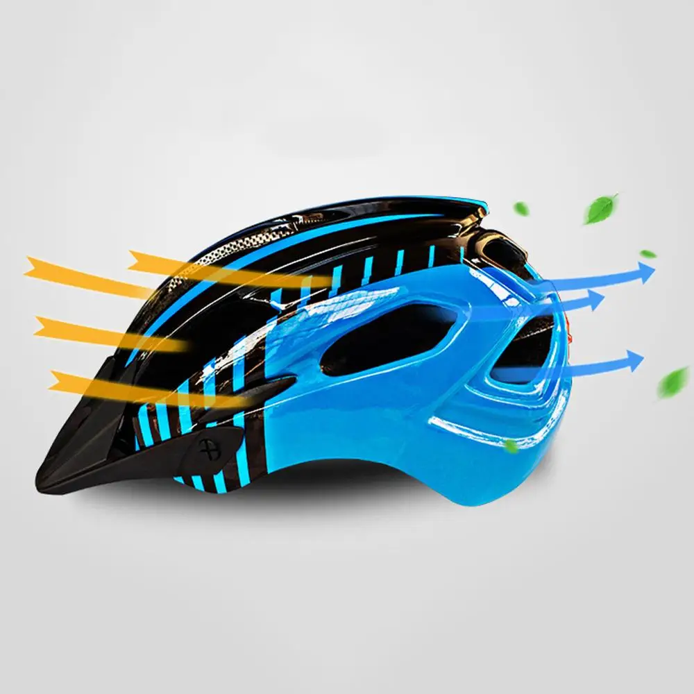

Unisex Bike Helmet Bicycle Helmet On For Flashlight Integrated-molded Night Cycling Helmet MTB Mountain Road Safety Protector
