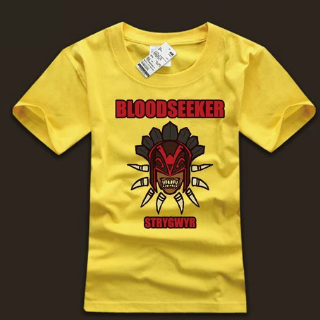  DOTA 2 t shirt designed Bloodseeker 3xl white cotton tees for youth