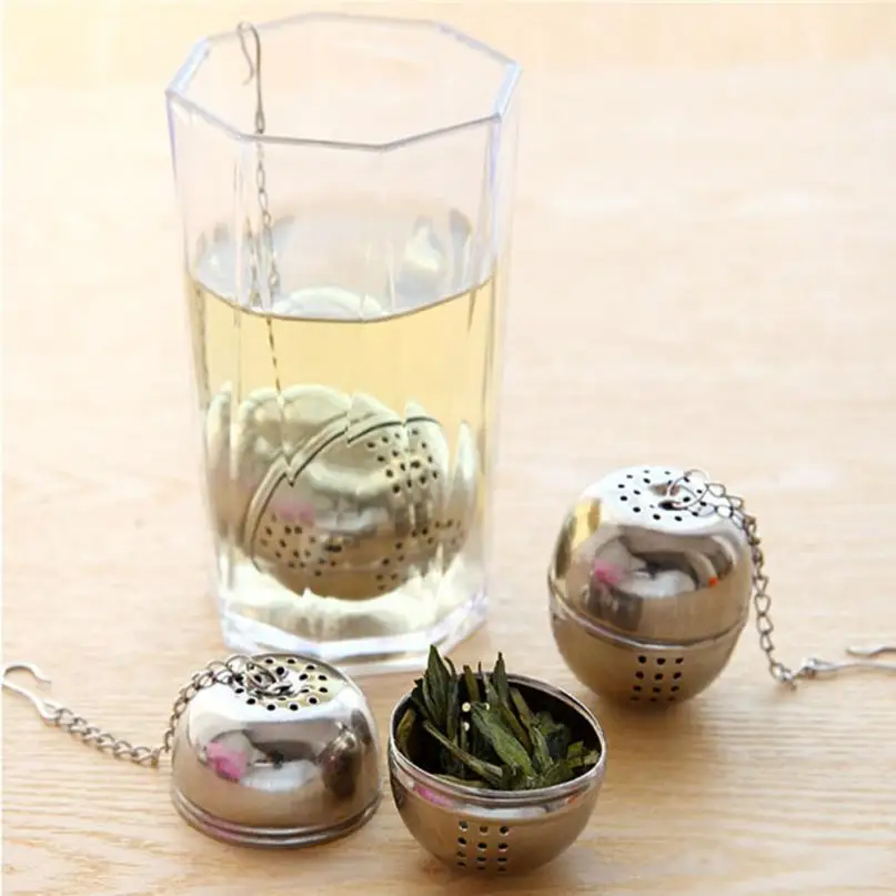 New Arrive Lock Stainless Steel Ball Tea Leaf Strainer Interval Filter