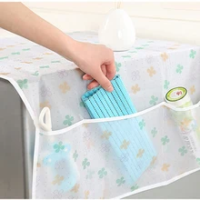 Случайный цвет Водонепроницаемость peva покрытия на холодильник Анти-пыль микроволновая печь Пылезащитная крышка с сумкой для хранения дома кухня чистые аксессуары