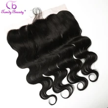 Trendy Beauty 13×4 Lace Frontal Brazilian Body Wave Ear to Ear Pre Plucked Lace Frontal Closure With Baby Hair Remy Human Hair