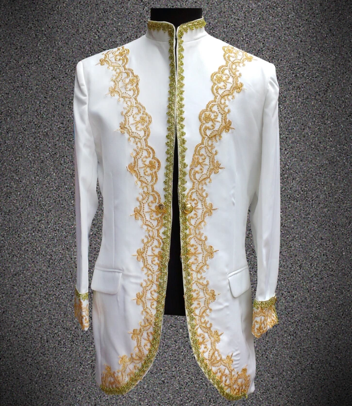 2016 new style men's Plus size long jacket male royal