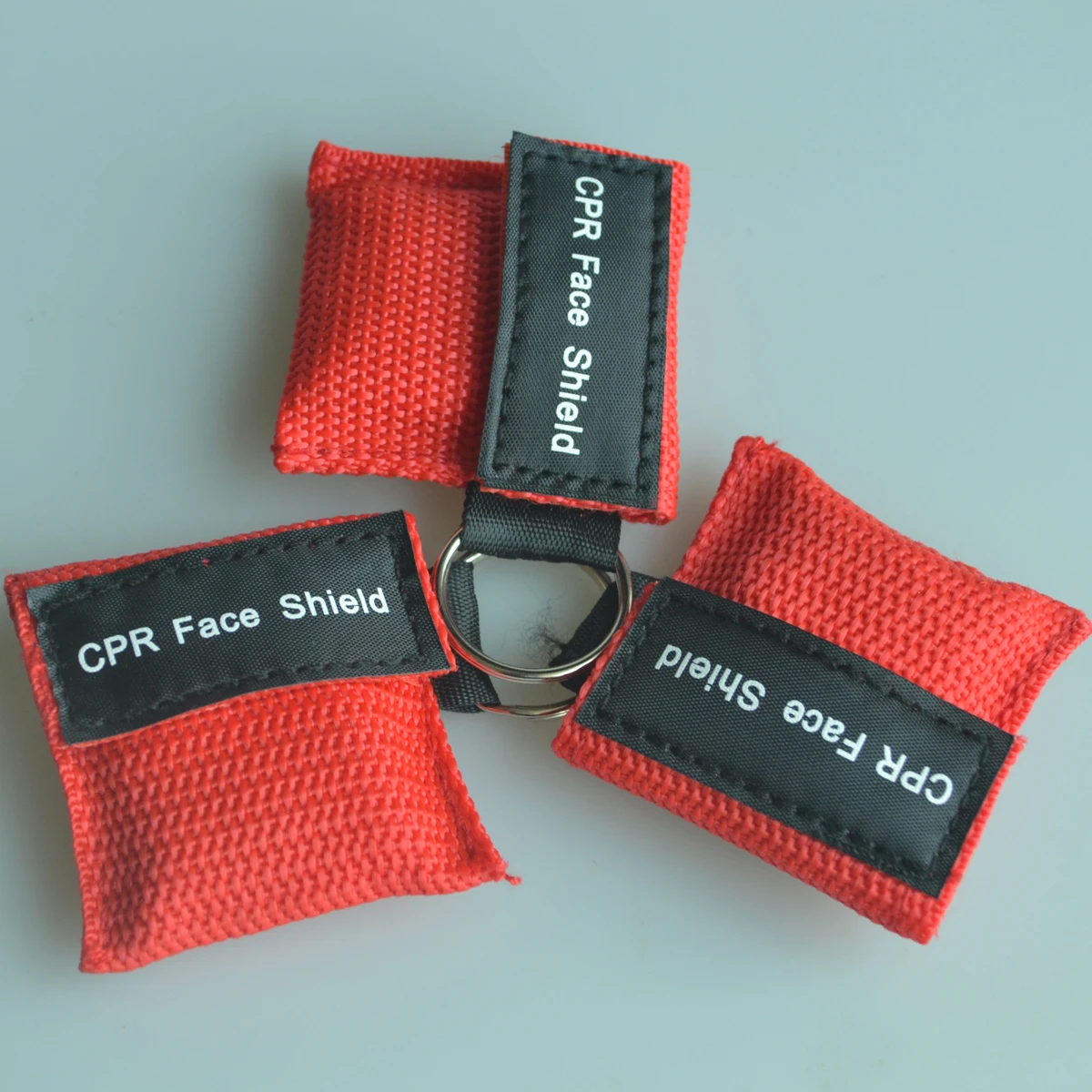 20 шт./лот маска для искусственного дыхания при реанимации защитный экран CPR от рта до рта дыхательный барьер Защита лица аварийный спасательный комплект с красной сумкой