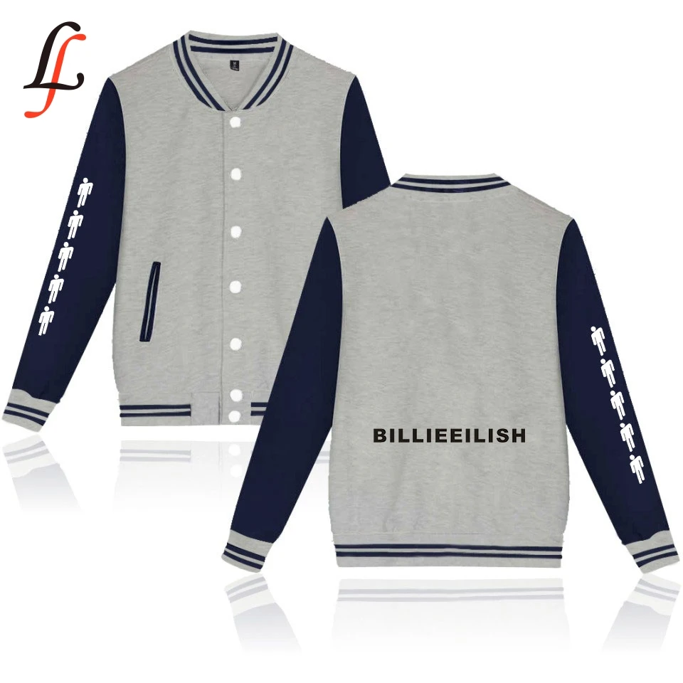 Billieeilish harajuku бейсбольная куртка свитшоты для женщин/мужчин Billie eilish зимние