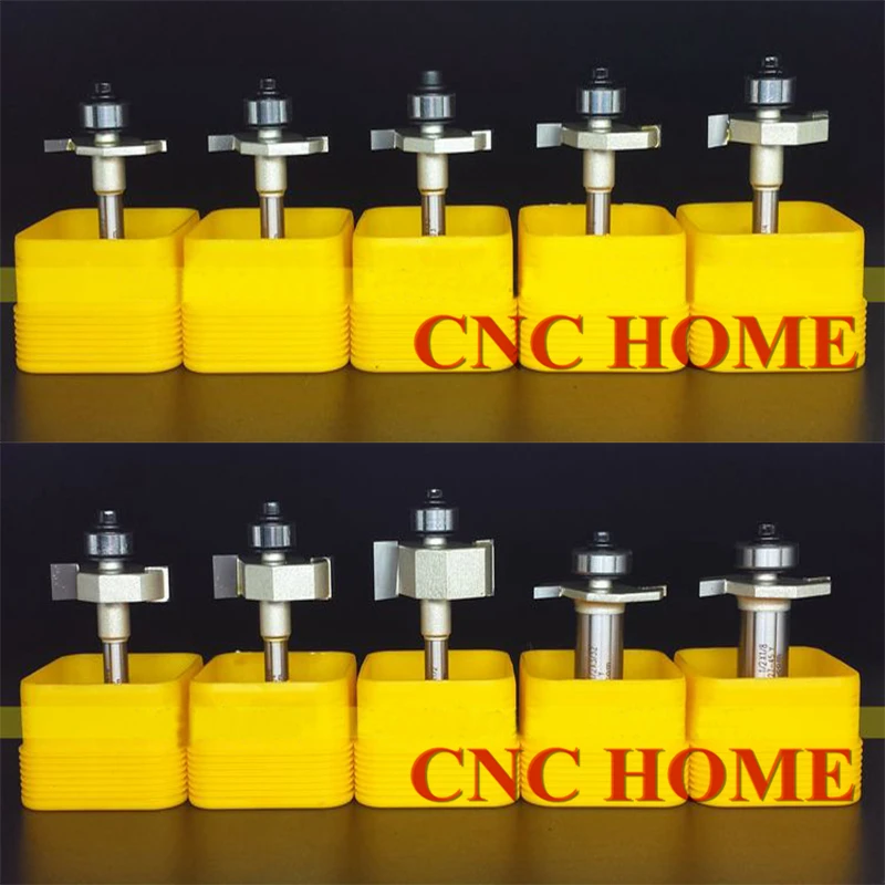 

Arden T Shape with Bearing Wood Router Bit CNC Cutting Slotting Knife Carbide Milling Cutter 1/4" 1/2" Shank Tools for Carpentry