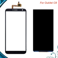 Для Oukitel C8 ЖК-дисплей+ сенсорный экран протестированный ЖК+ дигитайзер стеклянная панель Замена для oukitel c8