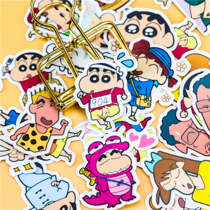 46 шт. креативные милые самодельные карандаши Shinchan 2 наклейки для