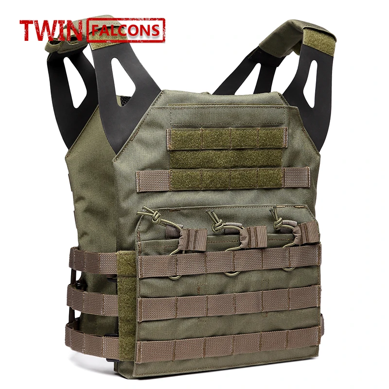 TwinFalcons тактический жилет 1000D Molle пуля доказательство плиты Перевозчик Пейнтбол