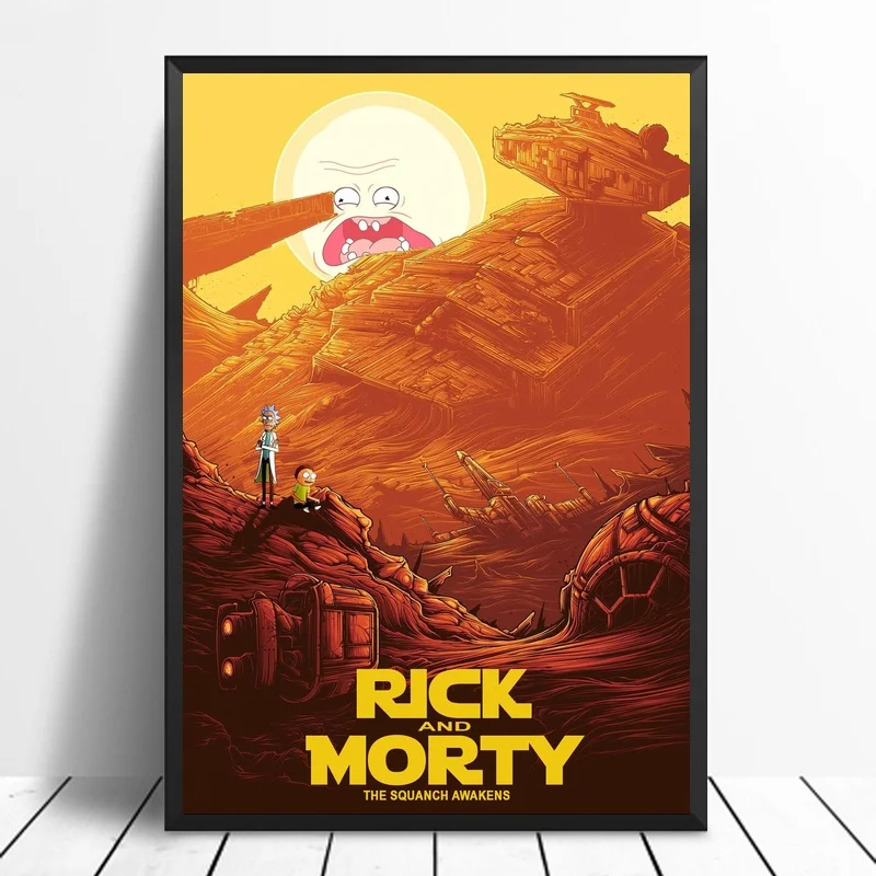 

Rick and Morty Poster Wall Decor Canvas Prints Paintings Home Decoration No Frame