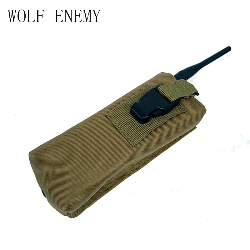 

Outdoor Hiking Camping Molle Tactical MOLLE PALS Dump Radio Pouch Flashlight Bag Belt Pack Interphone Case
