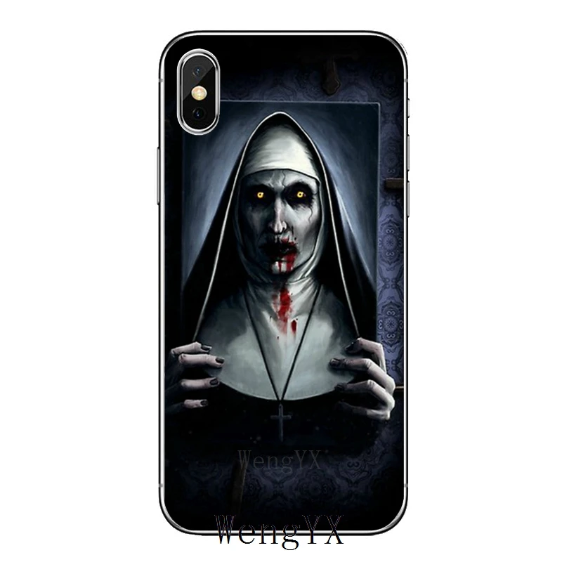 Ужасное лицо Valak Conjuring 2 Тонкий Силиконовый ТПУ мягкий чехол для телефона Apple iPhone 4 4s 5 5S 5c SE 6 6s 7 8 plus X XR XS Max