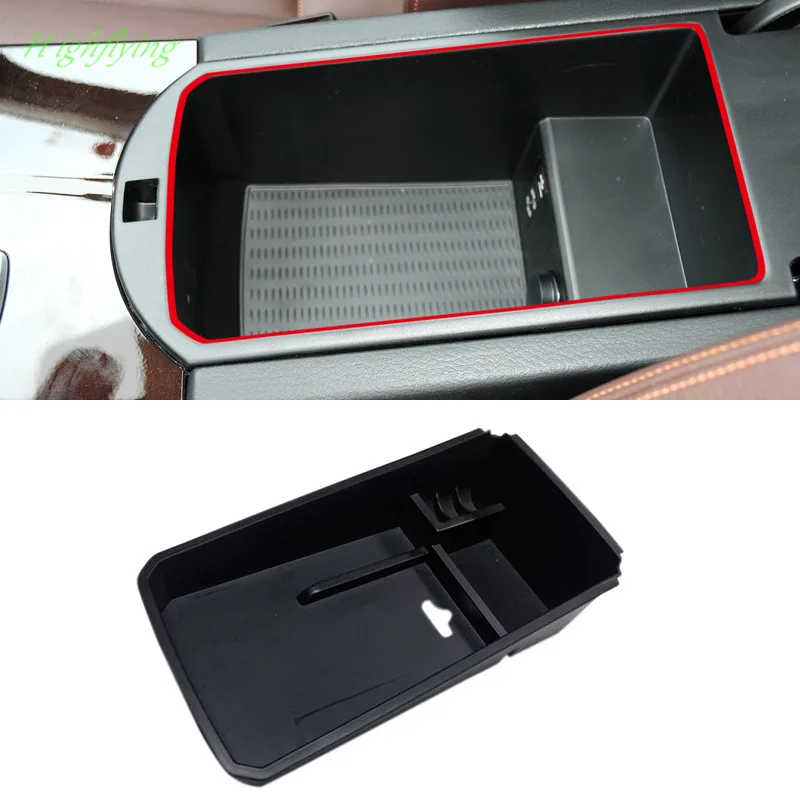 Black Door Armrest Storage Box Compatible With BMW X3 F25 (2010-2016) & X4 F26 (2014-2017)
