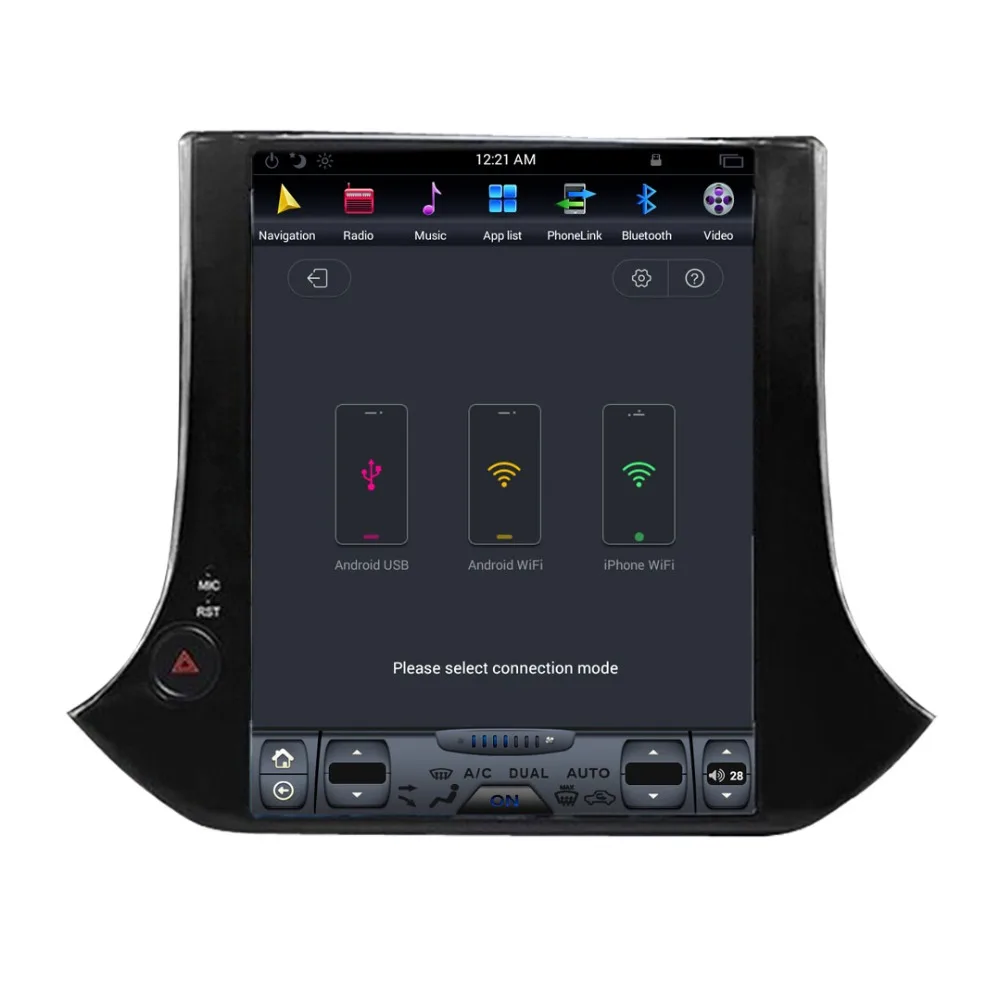 Perfect 2 Din Car Radio Tesla Style 64G Android 6.0 Car GPS Navigation DVD Player 10.4 Inch Headunit for VW Tiguan/Volkswagen 2010-2016 5