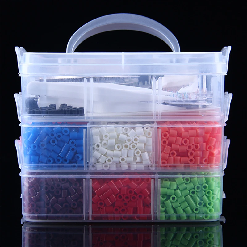 

9000pcs 5mm EVA Hama/Perler Beads Toy Kids Fun Craft DIY Handmaking Fuse Bead Multicolor Creative Intelligence Educational Toys